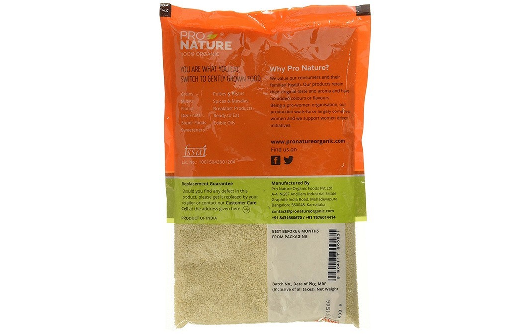 Pro Nature Organic Kodo Millet    Pack  500 grams
